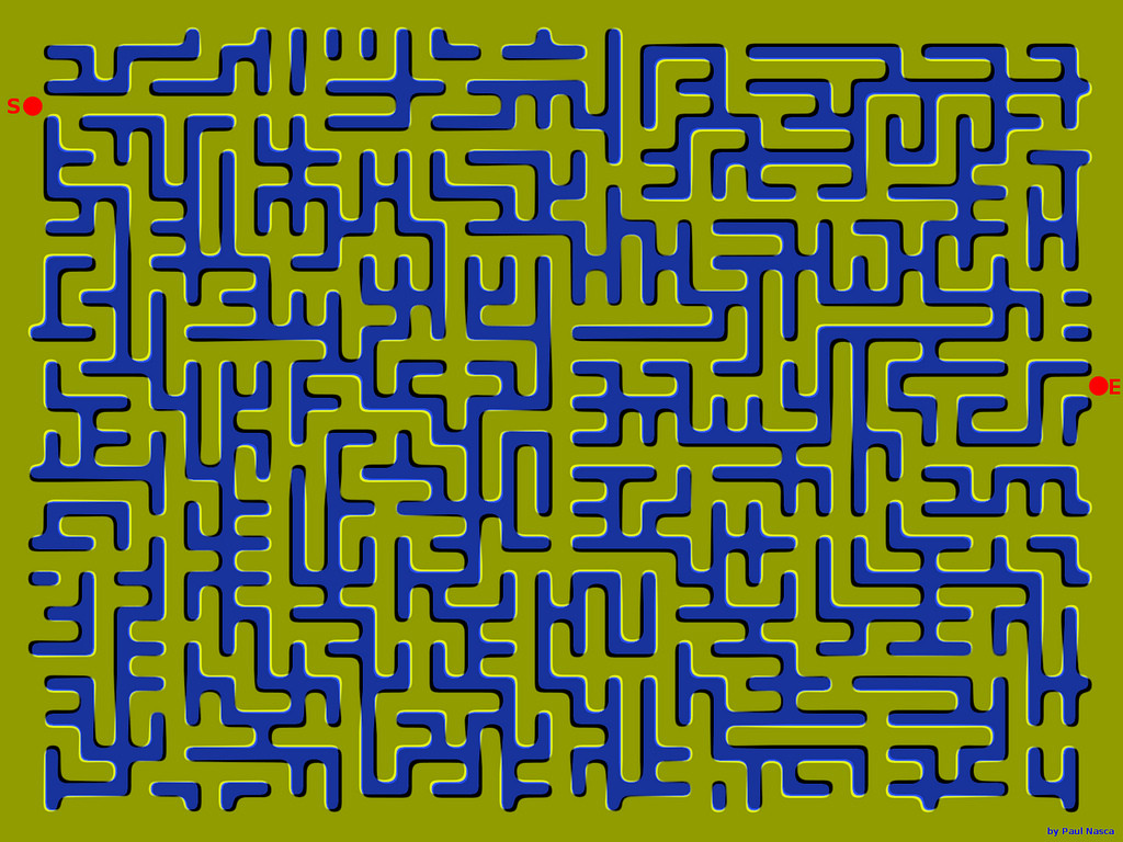 Optical illusion - maze