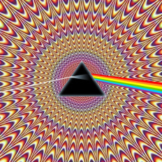 Optical illusion - prism illusion
